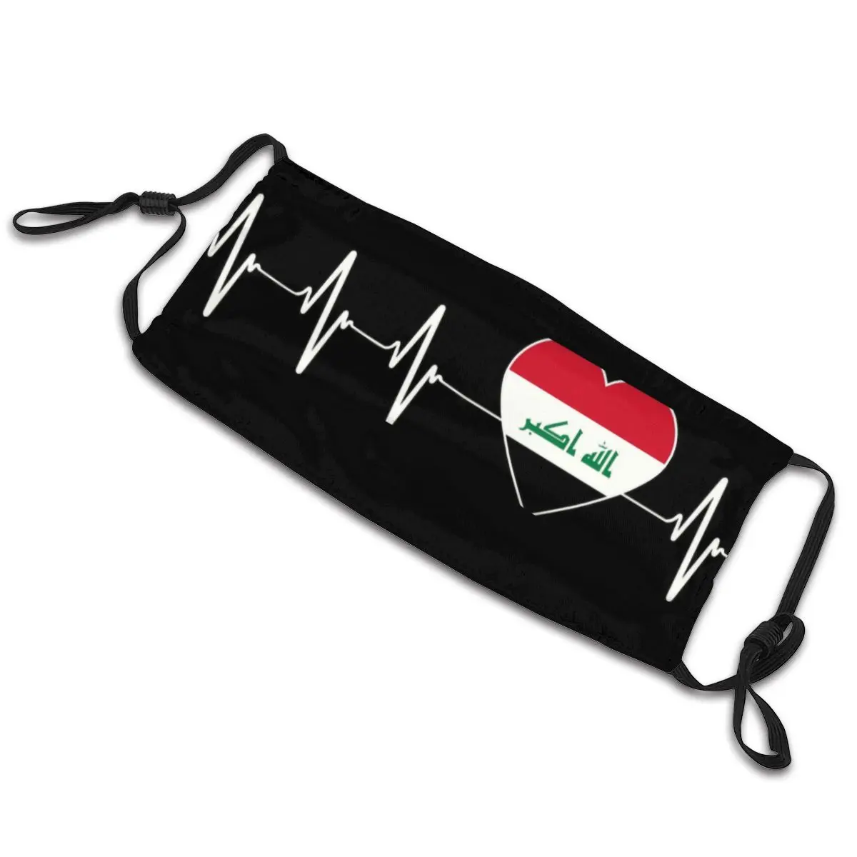 Маска респиратор для лица с флагом страны Ирака и защитой от пыли|Мужские