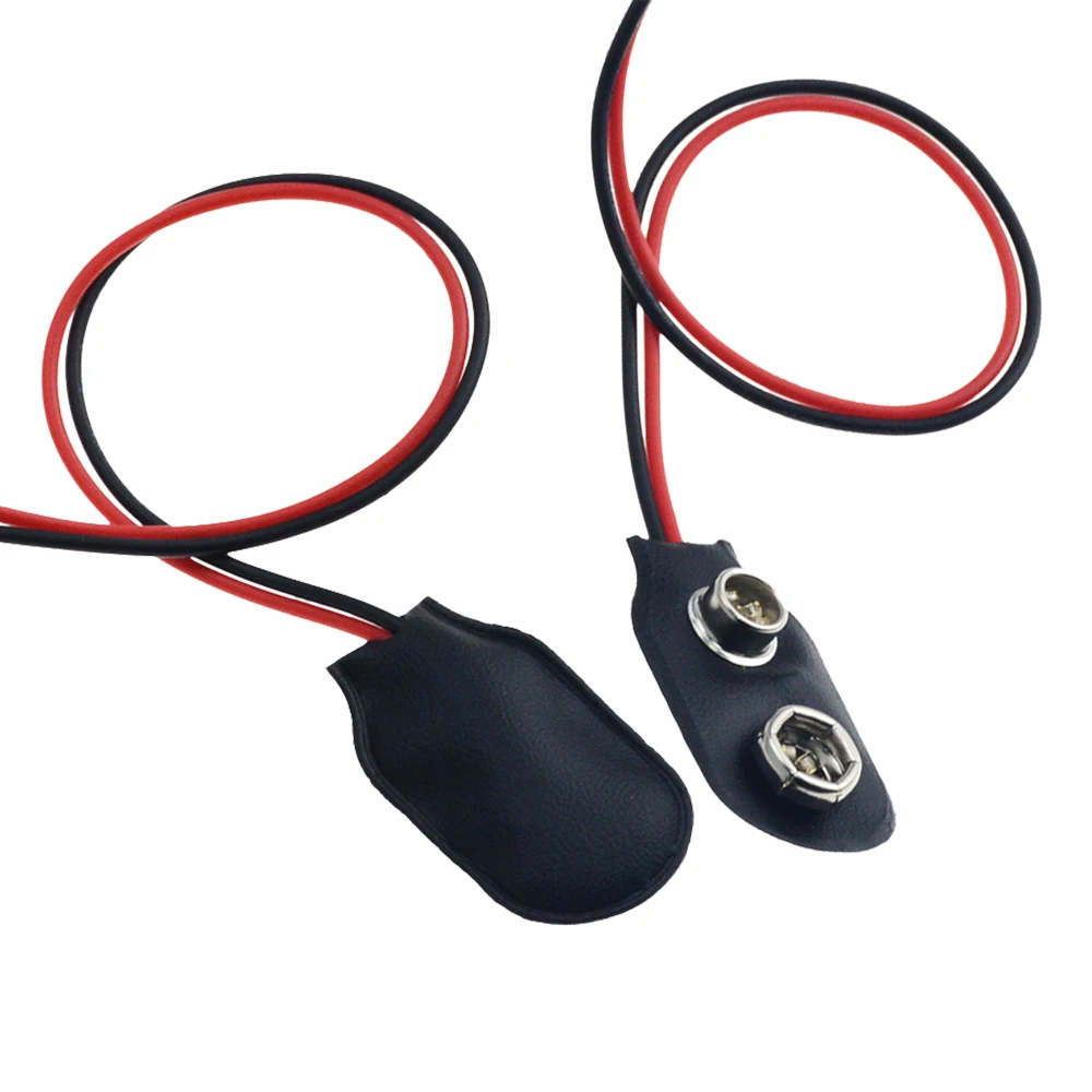 5 шт Черный 9V Батарея оснастки Разъем Крепление Держатель проводов я тип стороной