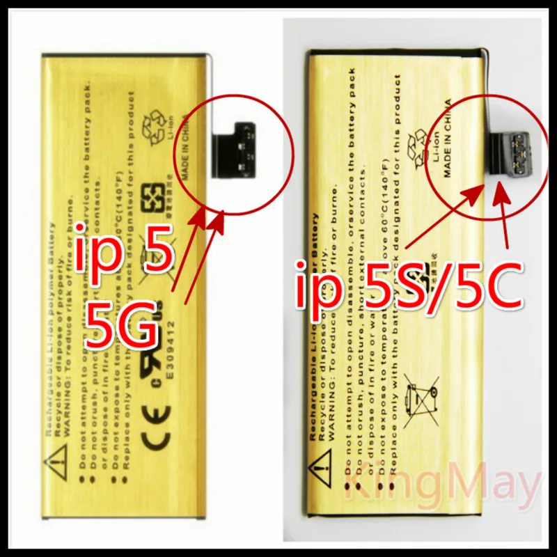 Оригинальный золотой аккумулятор для iphone 5c с высокой емкостью | Мобильные