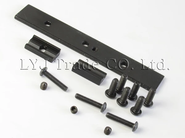Sinairsoft Алюминиевый CNC M249 нижний и верхний прицел крепление Handguard 6 шт. RIS рельсы системы Охота Стрельба Тактический Quad рейка крепление