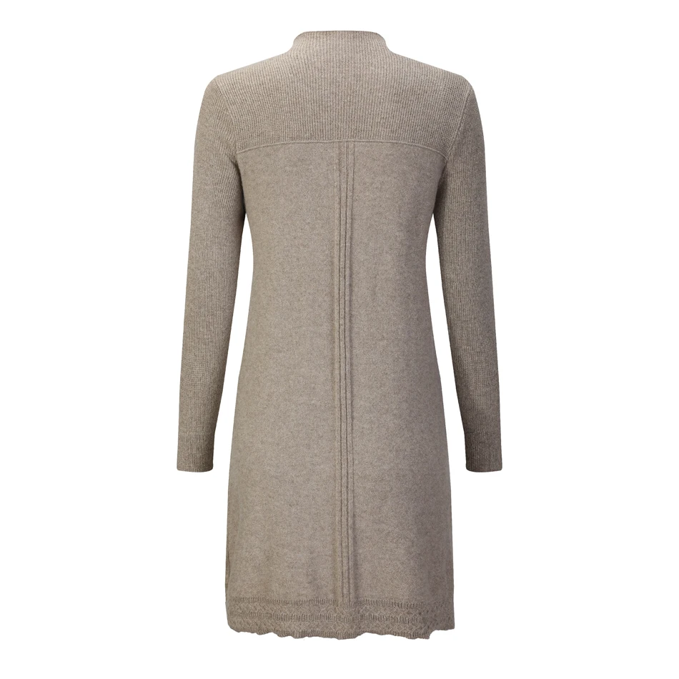 RMORE Inner Mongolian Cashmere цельнокроеное платье для женщин офисный стиль элегантный дизайн весна осень пуловер 12 Калибр вязаный в SlavaStore - Цвет: Cashmere