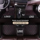 Специальные автомобильные коврики на заказ LHDRHD для Audi A6 c6 c7 avant 2020 года, Водонепроницаемые кожаные Противоскользящие коврики