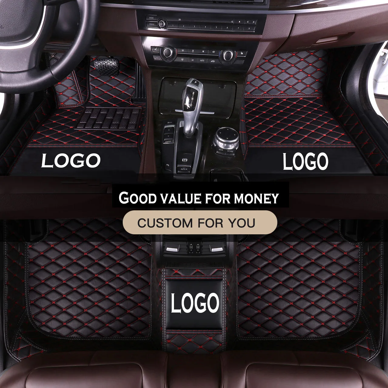 Кожаные автомобильные коврики на заказ LHD/RHD для BMW 5 серии E61 2002-2010 года