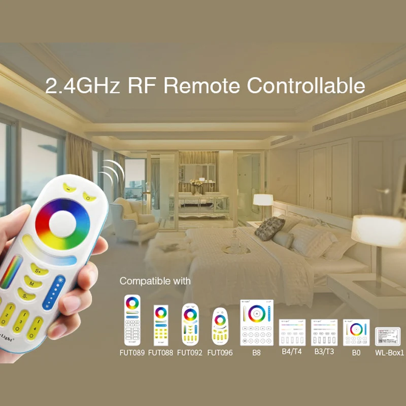 Новое обновление 2 4 GHz RGB + CCT Светодиодная лента управления ler DC12 ~ 24V Диммируемый