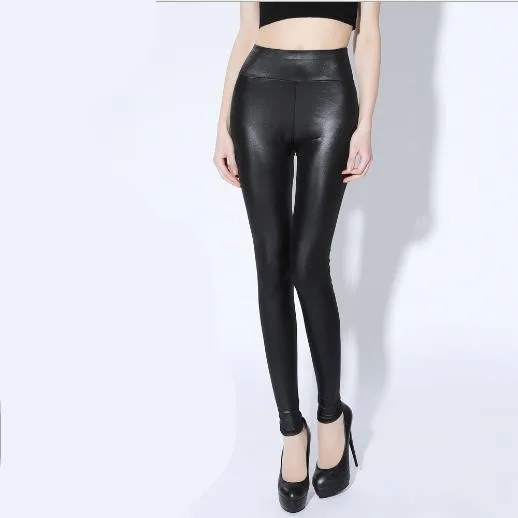 Брюки-Капри женские эластичные с высокой талией в офисном стиле M419 на осень/зиму