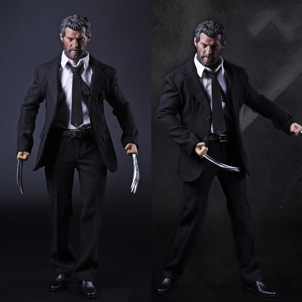 

Комплект одежды Logan в масштабе 1/6, костюм с лапами, обувь, рубашка для 12 дюймов, Мужская экшн-фигурка, тело