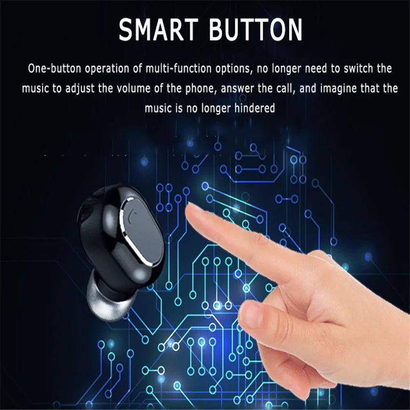 M8W светодиодный цифровой Дисплей наушники вкладыши TWS с Беспроводной сенсорный