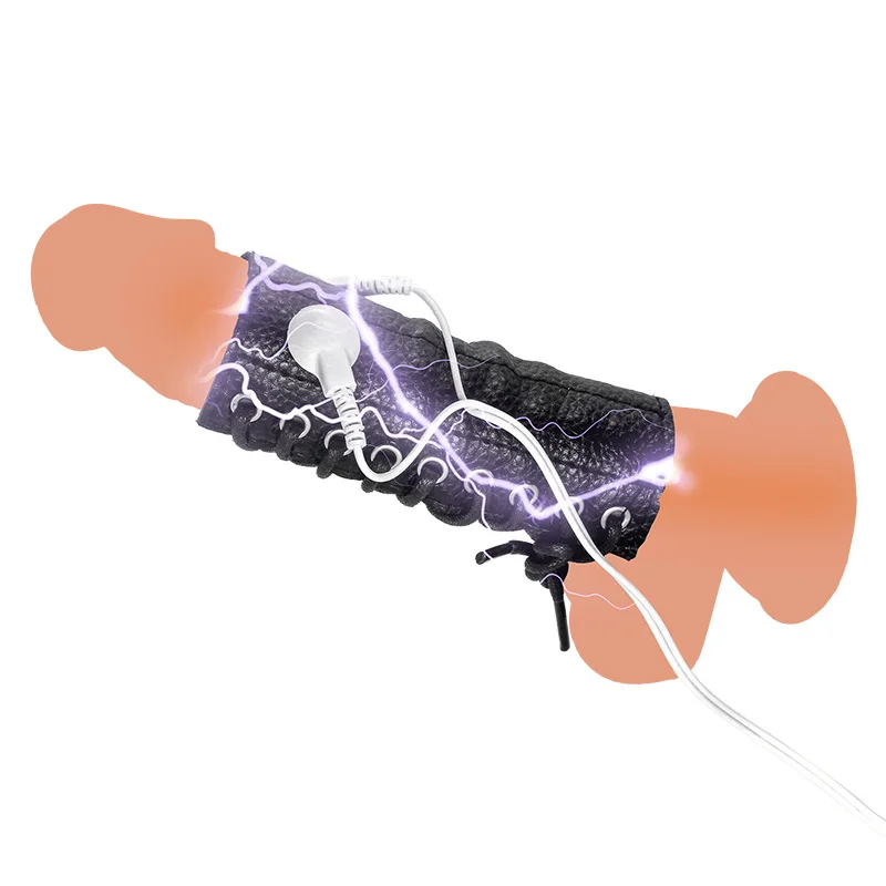 Кольца для пениса с электрошоком секс-игрушки мужчин удлинитель мастурбации