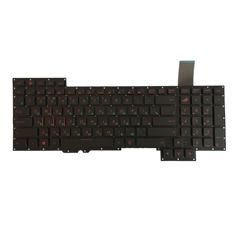 Русская клавиатура для Asus G751 G751JM G751JT G751JY 0KNB0 E601RU00 ASM14C33SUJ442 RU ноутбука без
