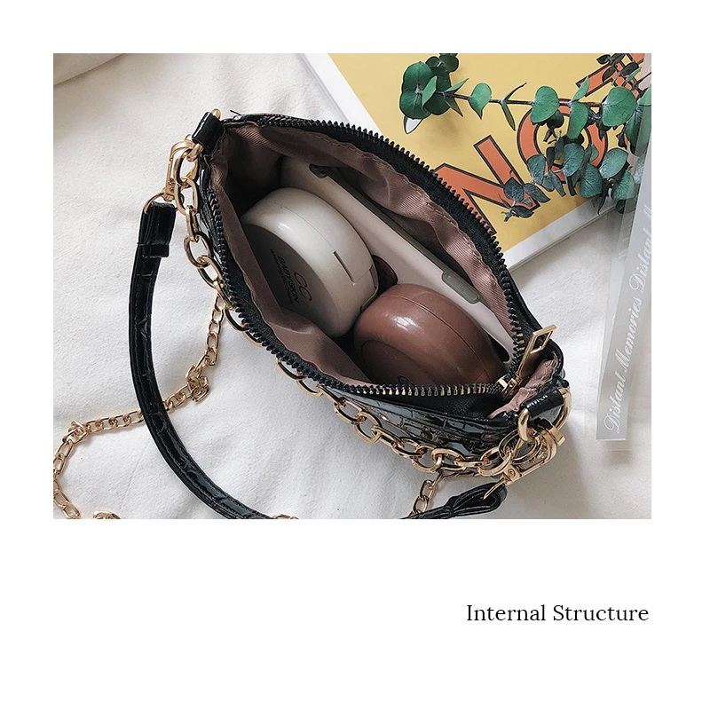Soomile 2020 new women chain handbag shoulder bag Mini PU Leather Crossbody Bags young Ladies Zipper Small Messenger Hand Bag | Багаж и