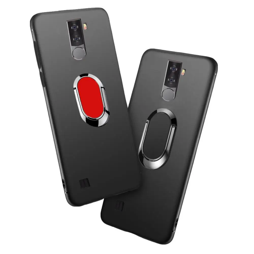 Мягкий чехол Blackview BV6800 Pro с кольцом на палец магнитный матовый защитный для