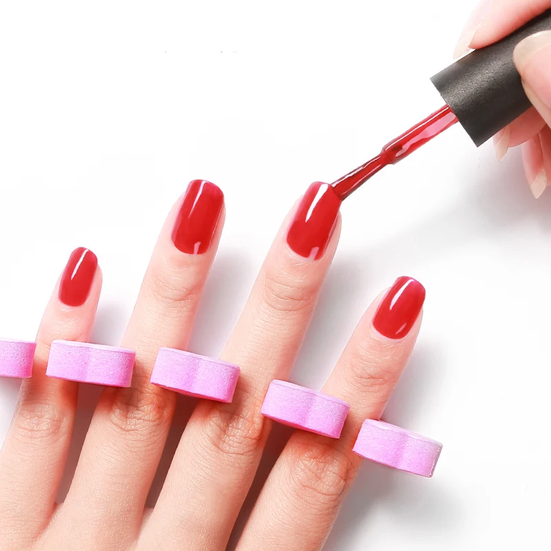 10 шт./компл. искусство ногтей мягкая губка разделитель пальцев ткань хлопок УФ