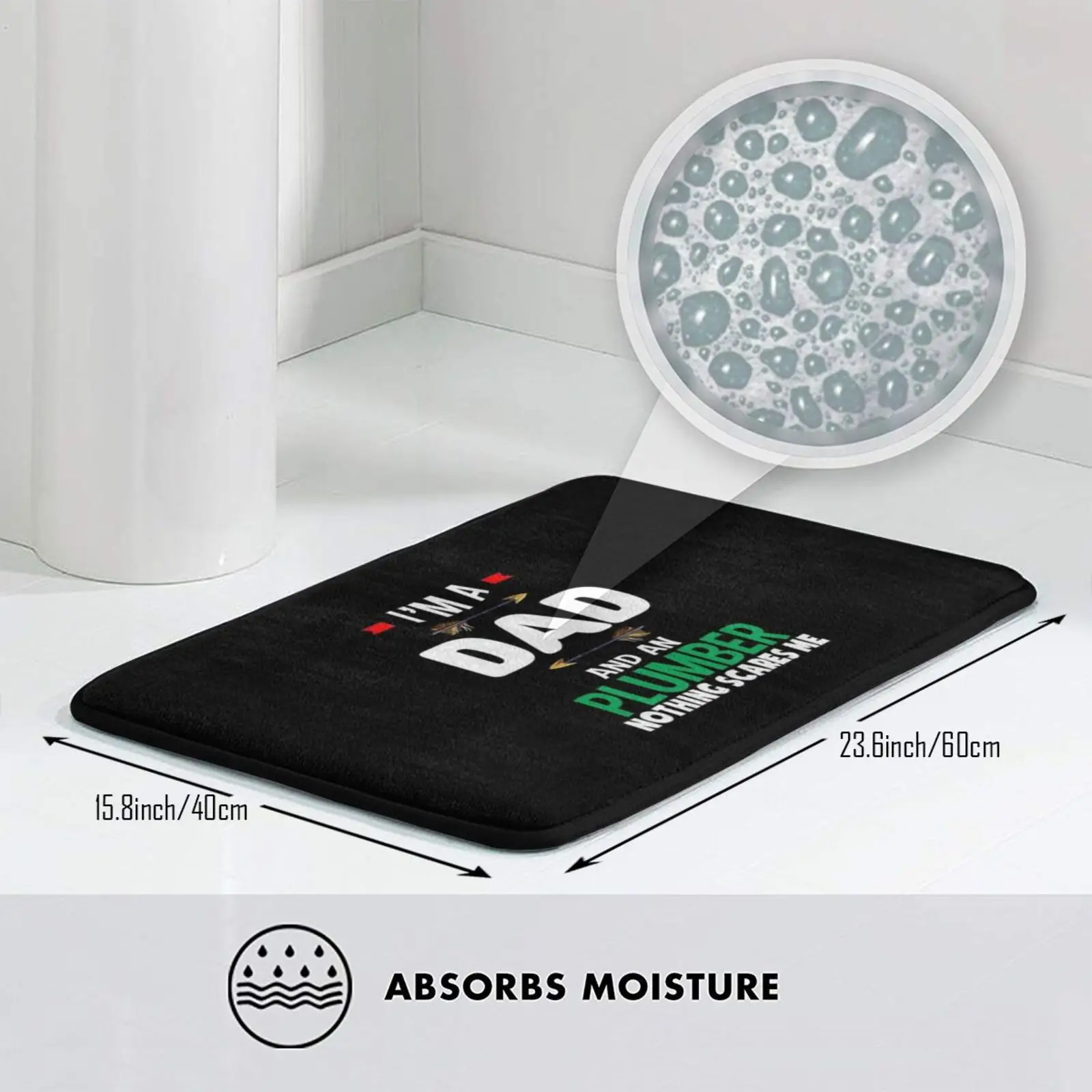 Я папа и ничего не пугает меня коврик подушка Мягкий Нескользящий Коврик для