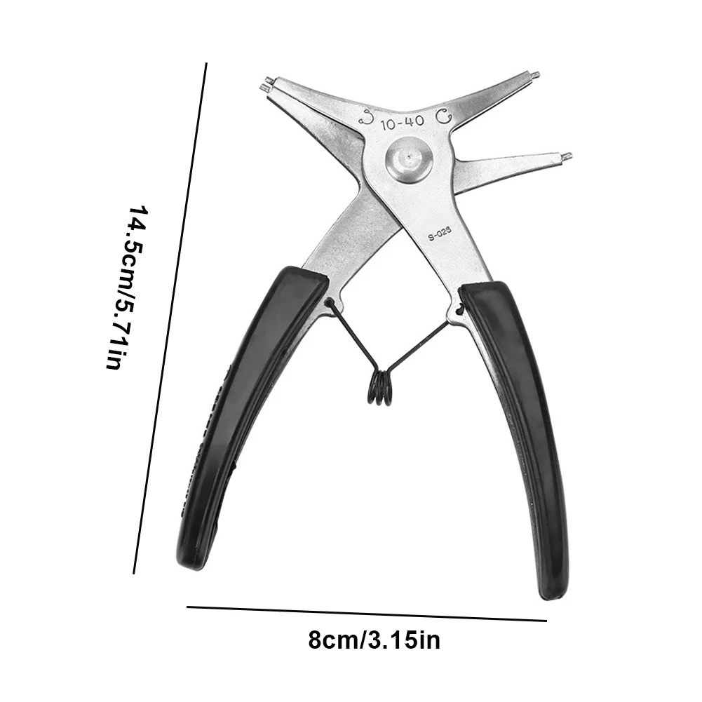 

2-In-1 DIY Internal External Snap Spring Ring Circlip Removal Install Plier Multifunction Hand Tool Kit 145*80mm