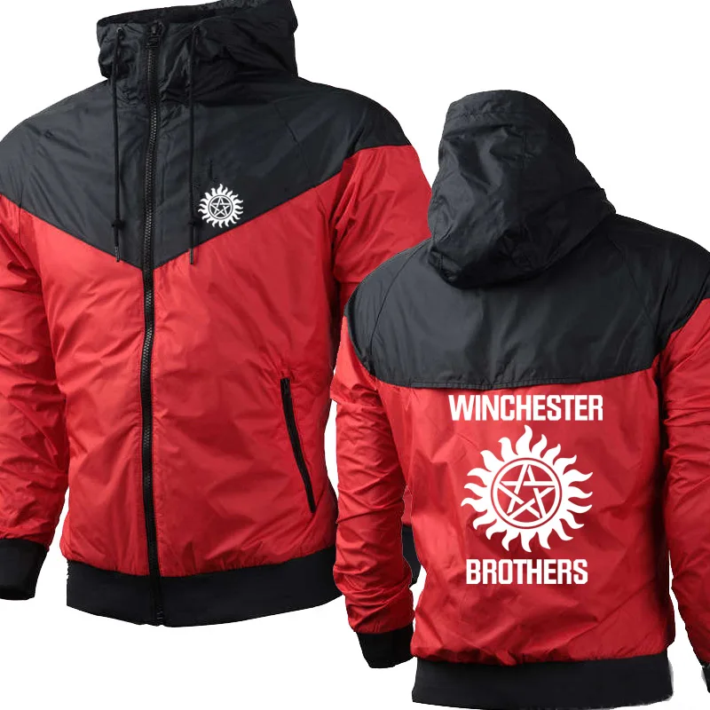 

Толстовка мужская сверхъестественная с принтом Winchester Bros, мужские толстовки унисекс, Повседневная хлопковая модная мужская Толстовка