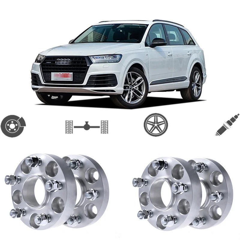 

Teeze 4pcs 5X112 66.6CB 25mm Thick Hubcenteric Wheel Spacer Adapters For Audi Q7 2015-2018