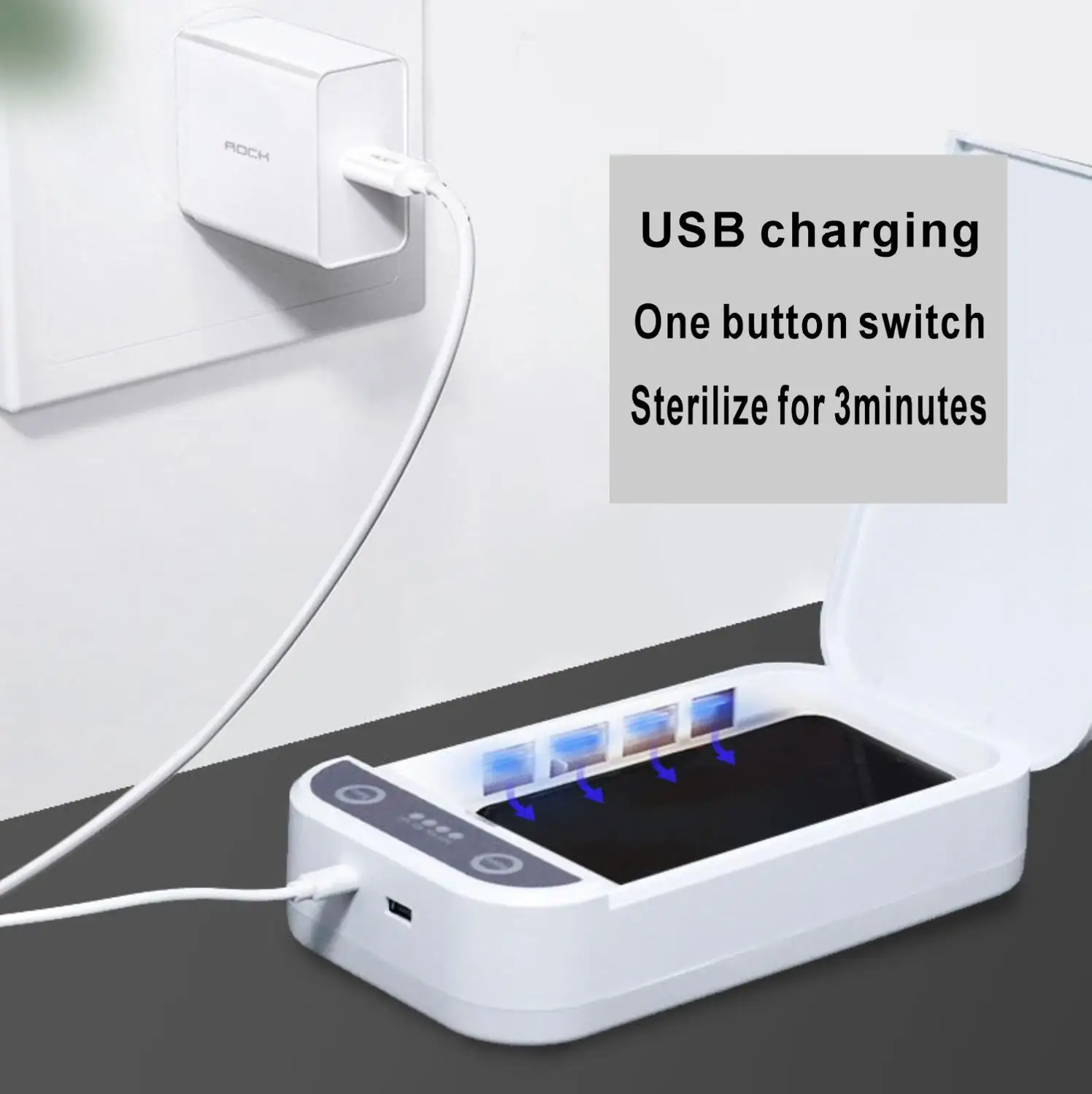 УФ-стерилизатор стерилизатор для масок телефона часов MI UVC светильник Sterlizer