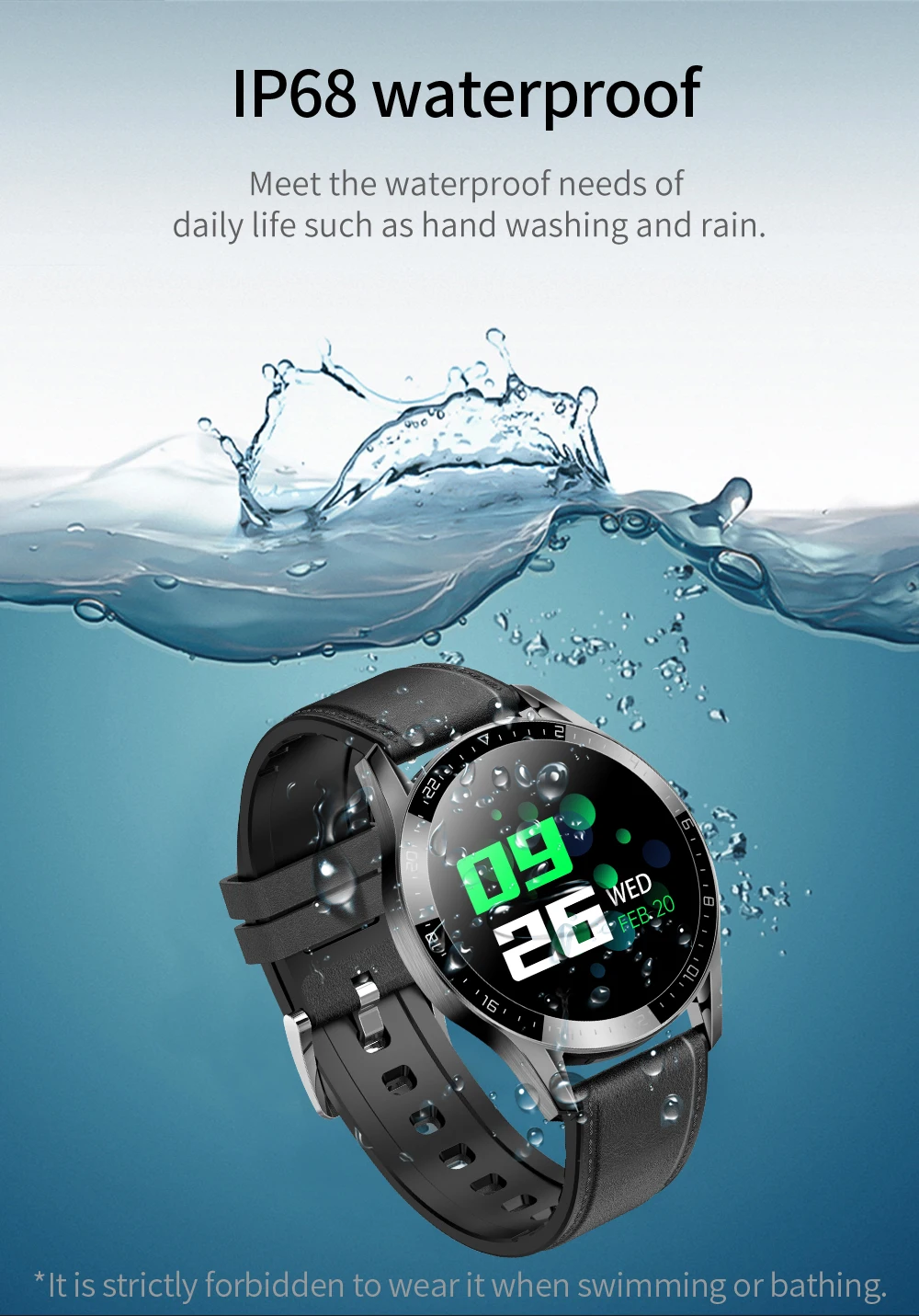 

Willgallop 2020 GT05 Bluetooth call health monitoring ultra-thin remote control smart watch men's and women sports bracelet