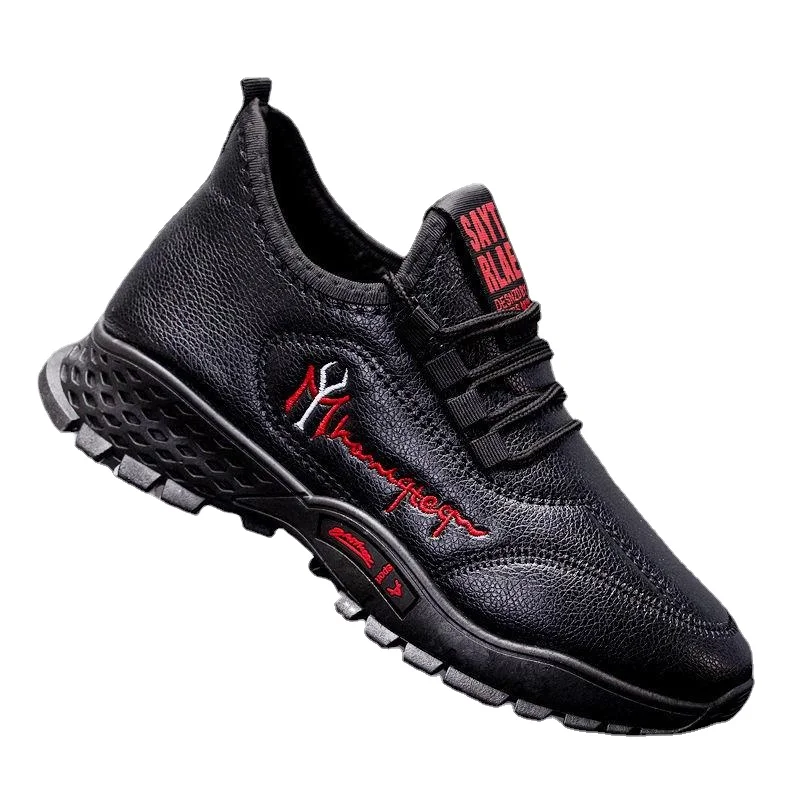 

Autumn Winter Men's Casual Sports Sneakers Leather Outdoor Travel Comfortable Platform Shoes Tenis Masculino Mapatillas Hombre