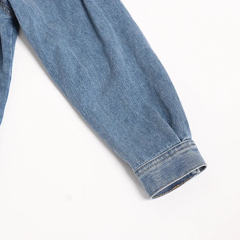 

SISPELL Patchwork Bowknot Women's Denim Jacket Lapel Collar Long Sleeve Loose For Female Casual Coats 2020 Fashion Autumn New