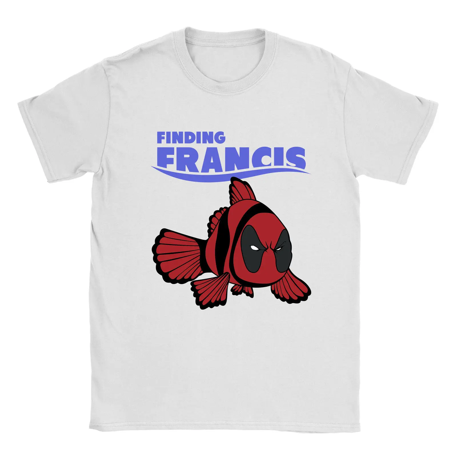 В поисках Френсиса Мужская футболка крутая Дэдпул Вдохновленный Дори Немо