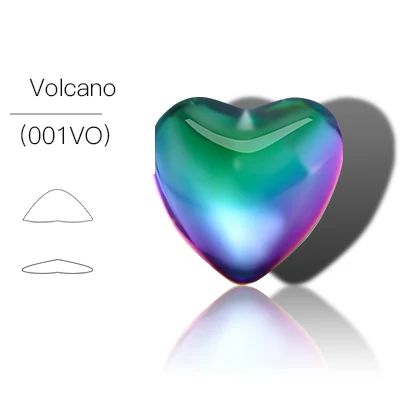 Сделай Сам блестящие Стекло в форме сердца со стразами маникюр патч Стразы 3D Nail Art