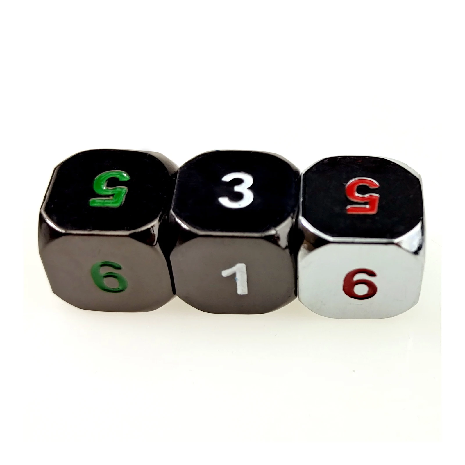 Rollooo 6-сторонние игральные кости из металла d6 | Спорт и развлечения