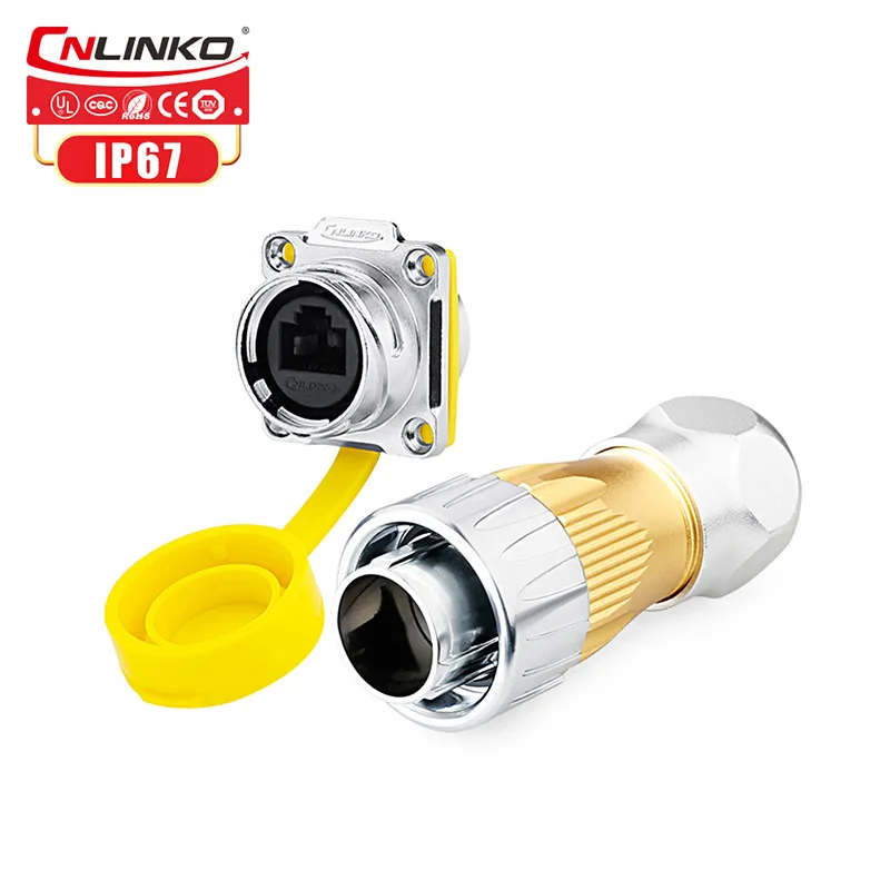 Cnlinko UL/TUV 8 Pin открытый rj45 кабель Ethernet разъем Разъем пылезащитный и