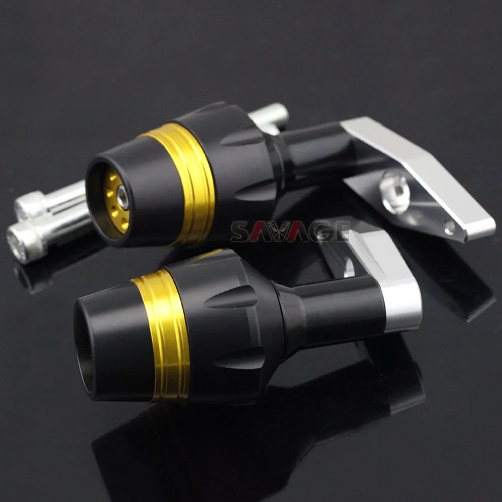 Рамка Ползунки Крушение протектор для KAWASAKI ER6F ER-6F NINJA 650 2012- аксессуары для мотоциклов катушка защита от падения - Цвет: Gold