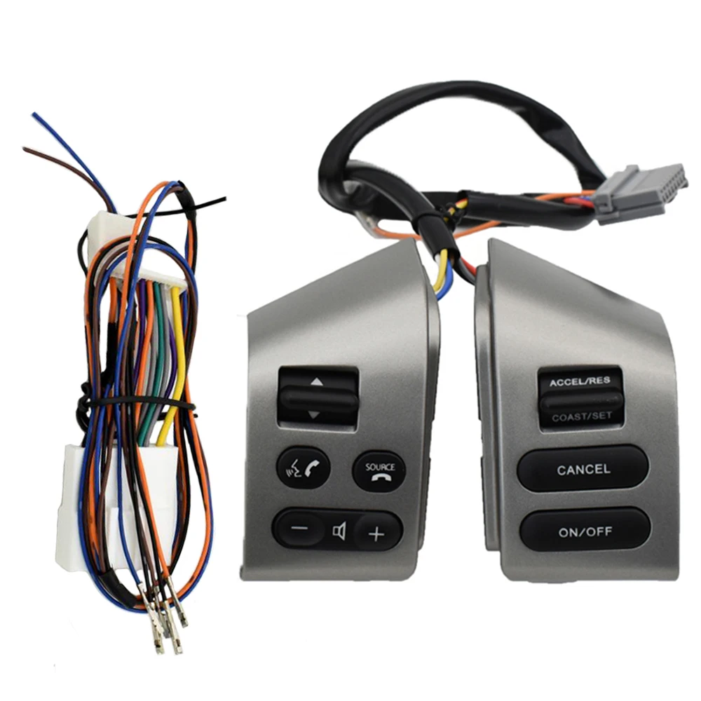 

Левая + правая + проводная кнопка управления рулевым колесом для Nissan Tiida LIVINA Old Sylphy Кнопка громкости телефона