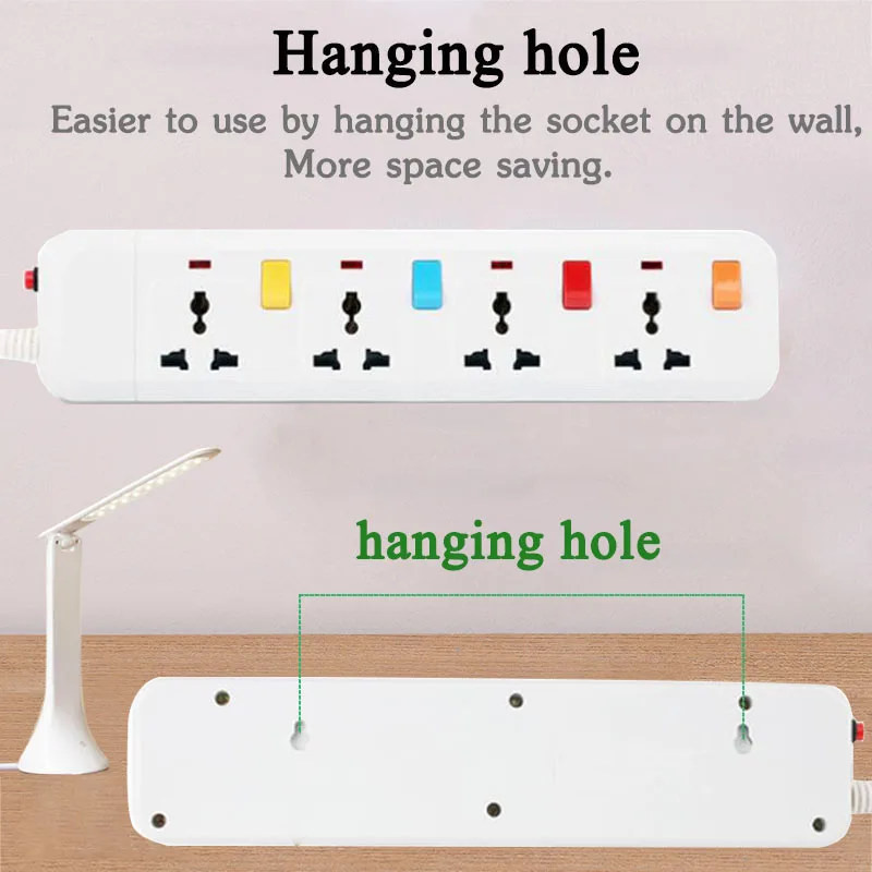 Сетевой фильтр 3/4AC гнездо защиты от перенапряжений свинцовый шнур-удлинитель