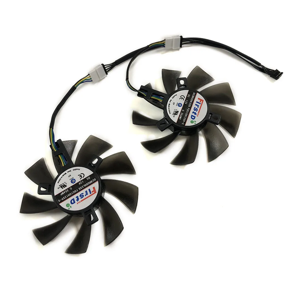 Вентилятор видеокарты для Radeon XFX RX570 2 шт./компл. 85 мм|card fan|video card fanvideo fan replacement |