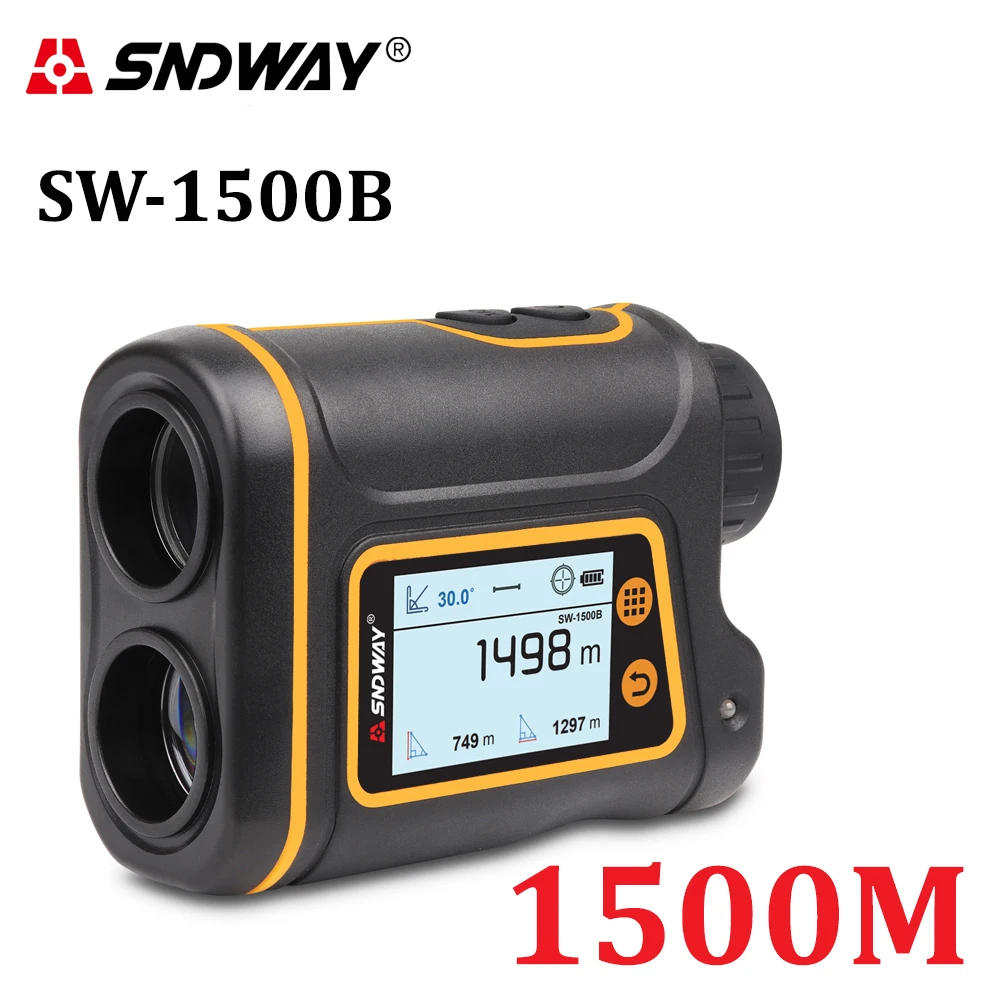 SW-1500B Телескоп лазерный дальномер 1500 м 1000 м 600 м лазерный дальномер 7X монокулярный для гольфа охотничий дальномер рулетка - Цвет: SW-1500B
