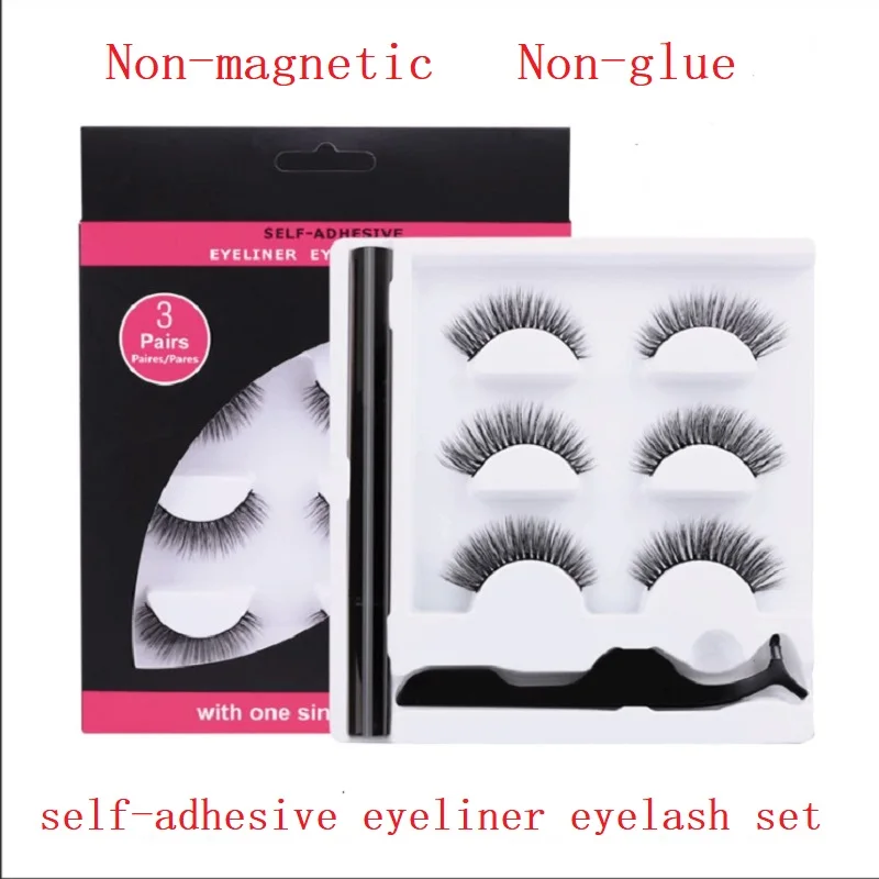 Новинка самоклеящаяся подводка для глаз набор ресниц водоСТОЙКАЯ и не Цветущая