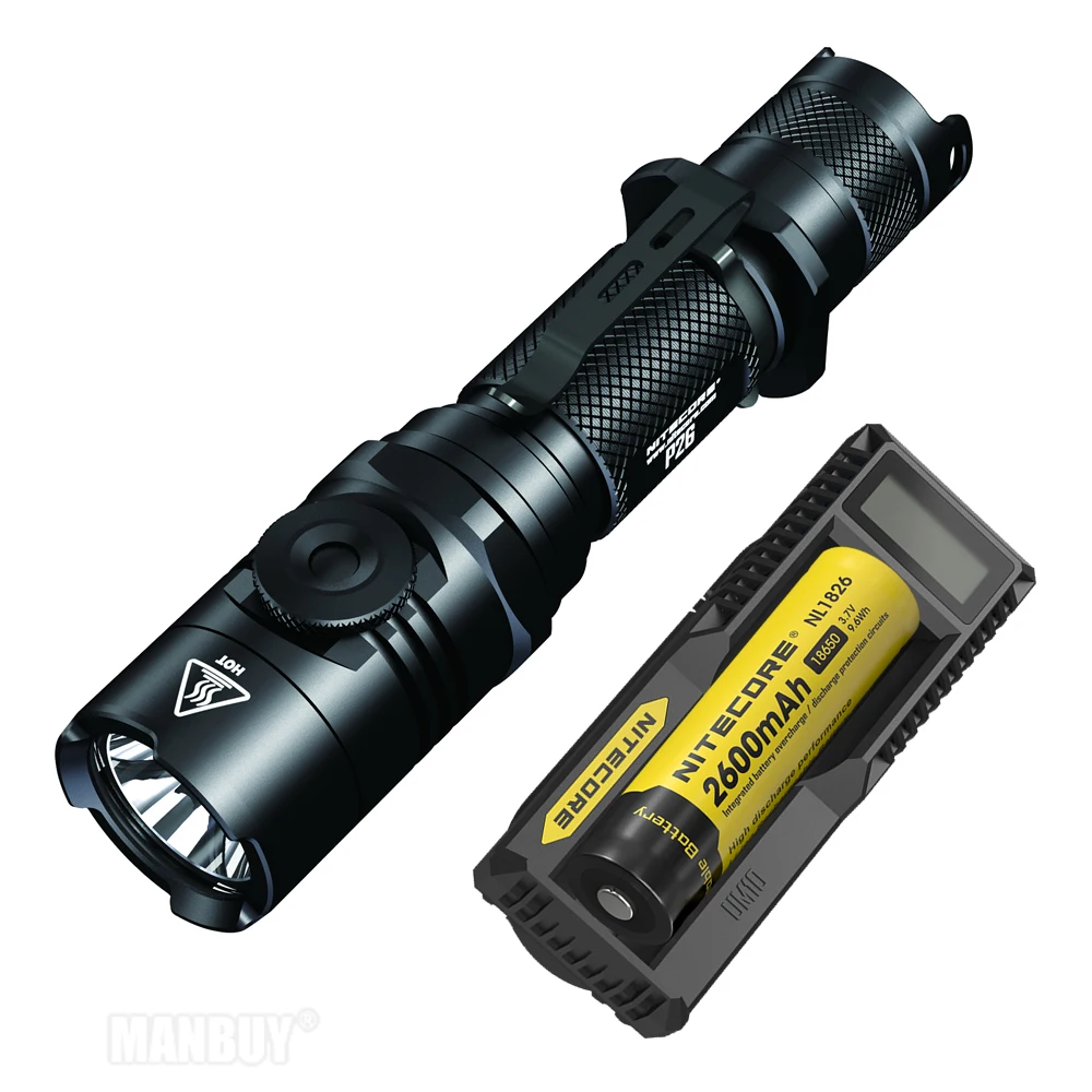 Новинка 2020 NITECORE поворотный Swith наружный охотничий фонарь P26 бесступенчатая