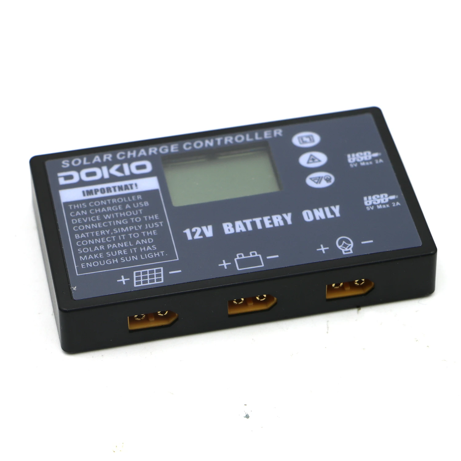 Солнечная панель DOKIO складная USB контроллер для солнечных батарей 12 В 10 А/20