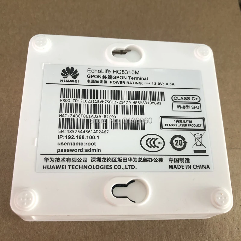 Оригинальный Новый 10 шт. ONU GPON EPON Hua Wei ONT FTTH fiberhome модем HG8310M HG8010H 1GE английская