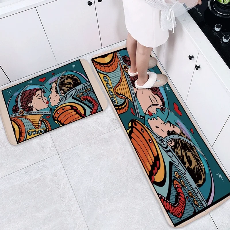 

Home Cartoon Carpet Living Room Floor Mat Bedroom Decorative Carpet Balcony Bathroom Non-slip Carpet Children's Play Mat Rug
