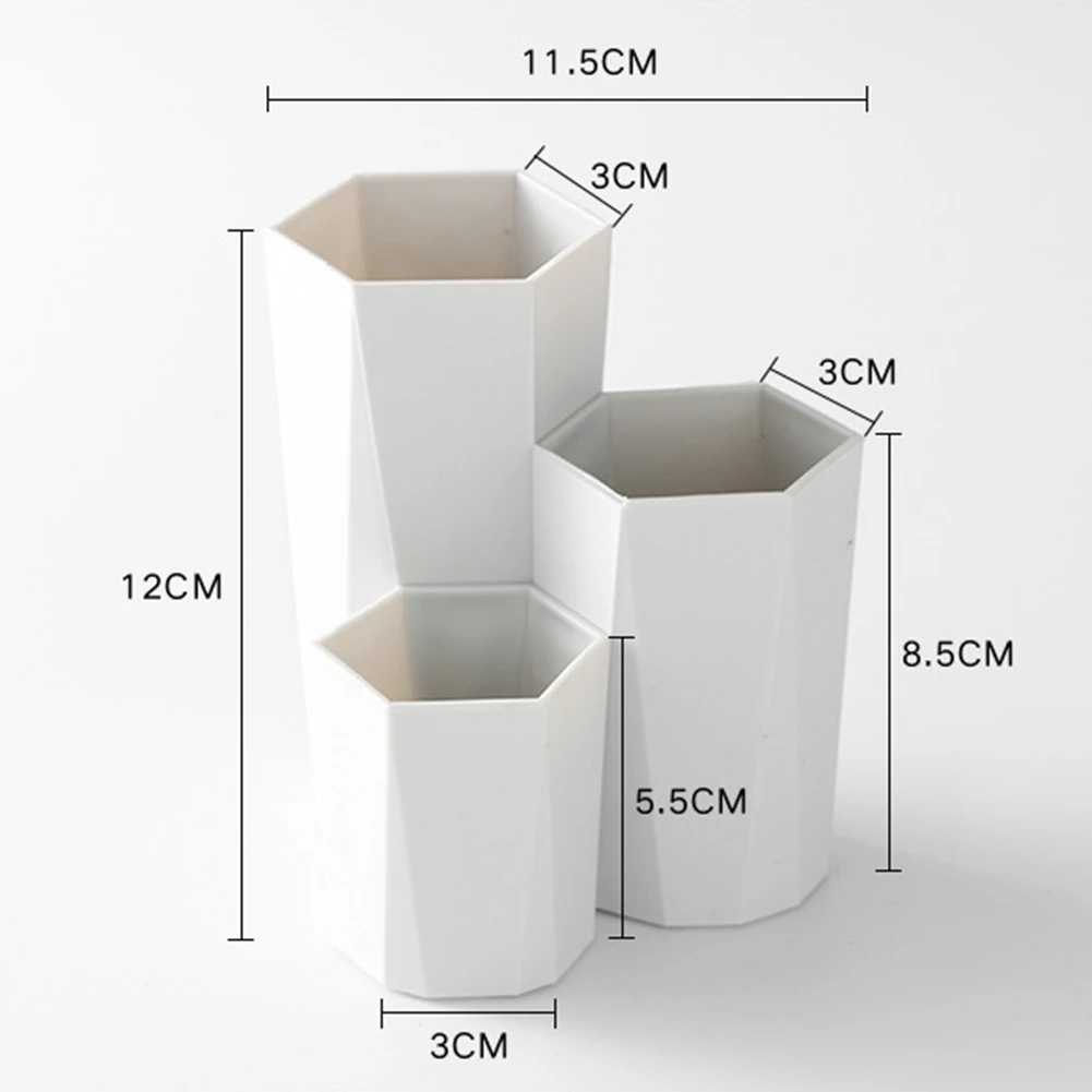Пластиковый держатель для ручек 1 шт. настольный органайзер хранения косметики