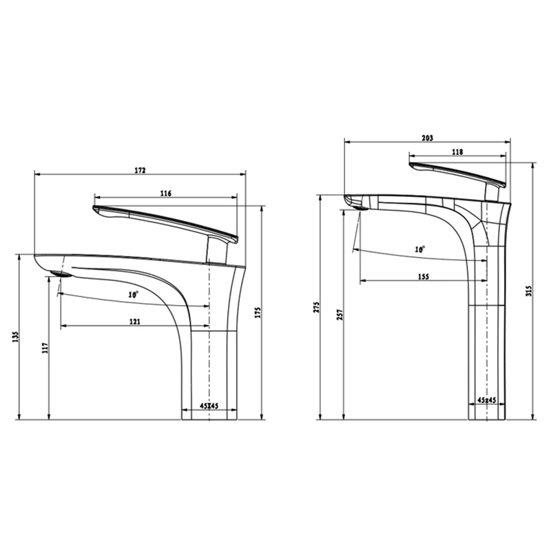 

QUANXUNHE Luxury Basin Faucet Hot Cold Control Single Handle Single Hole Tap Black Gold Multicolor Brushed Faucets Bathroom Taps
