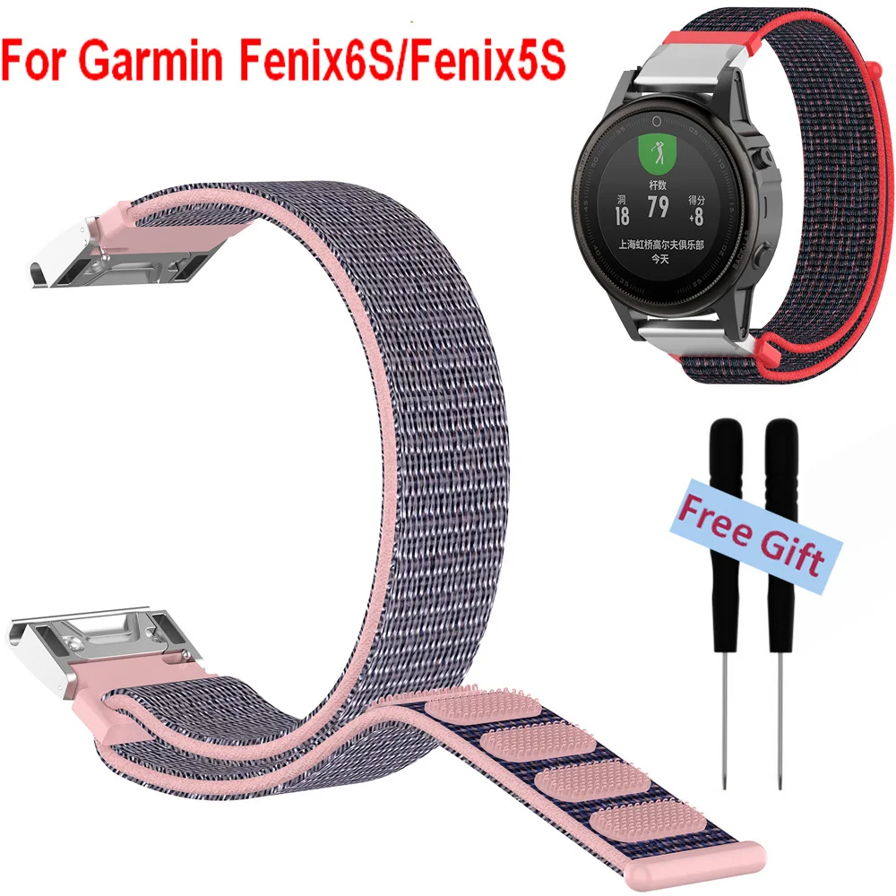 COMLYO нейлоновый ремешок для наручных часов Garmin Fenix 6S gps умные часы ремешки быстрая замена спортивные ремешки для Garmin Fenix 5S ремешок
