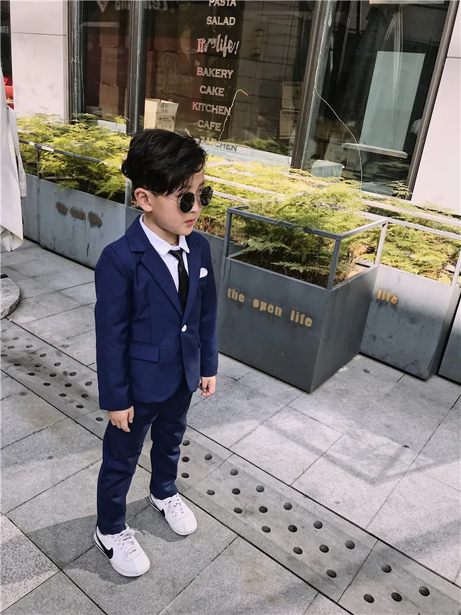 

Boys Suits for Weddings Children Blazer Suits for Teenagers Clothing Kids Coat+vests+pants 3pcs Suit Baby Boy Clothes 2-8 Years