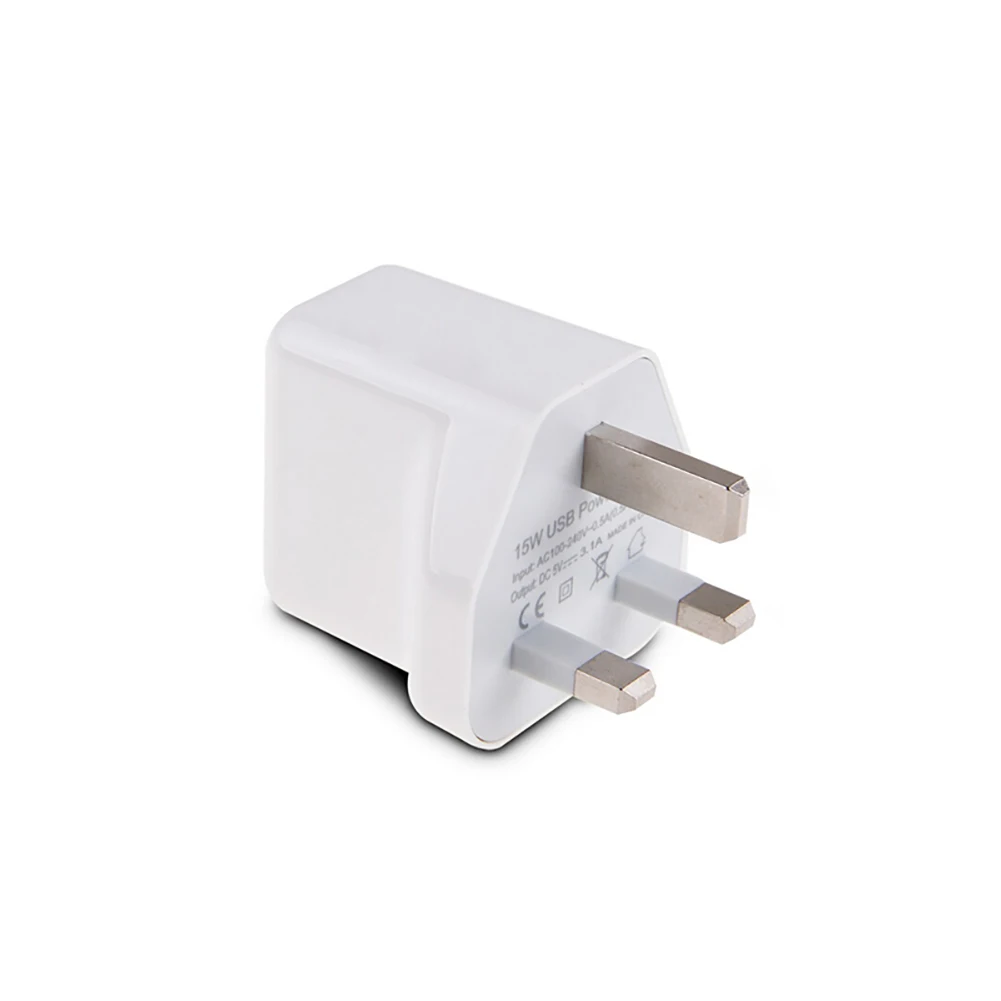 Efficient White Security 3A Adapter Dual Plug 2 Ports 3 Pin Wall AMP Twin Mains FAST USB Fast Charger Good Compatibility 2-Port | Мобильные