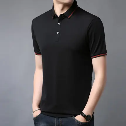 

Summer men's business casual short sleeve t-shirt 2736