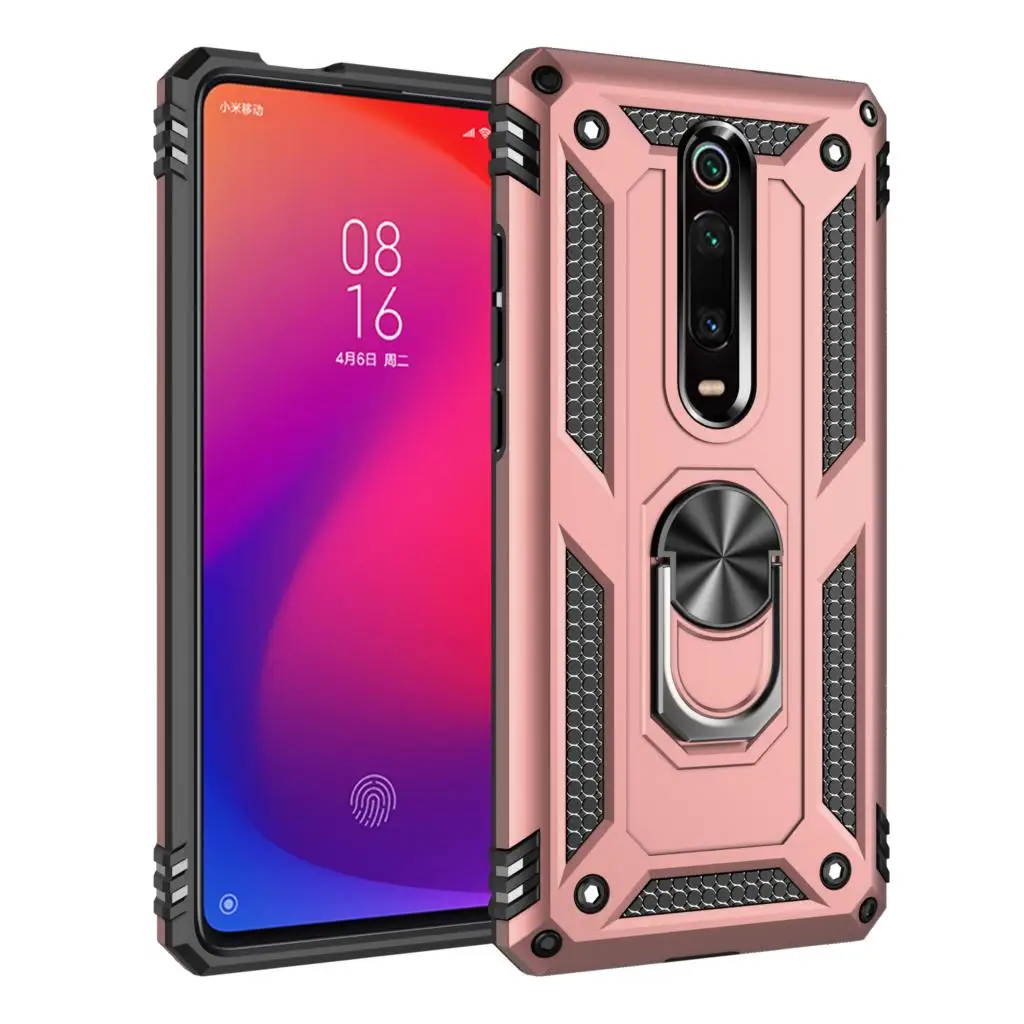 Автомобильный держатель Магнитный чехол для samsung Galaxy J4 Core J6 Plus J2 Pro J8 J7 NXT J5 Prime J3 On 7 5 Star Heavy Duty Antil чехол Защитный - Цвет: Rose Gold