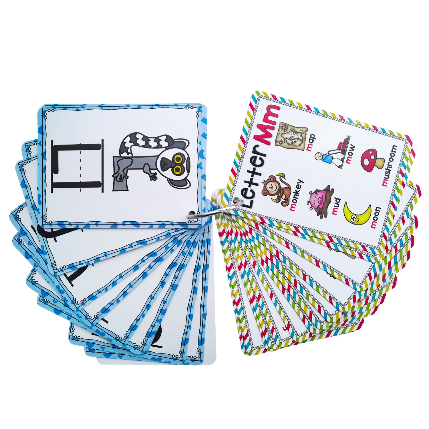 

26-Letter English Pinyin Pocket Card for Kids Montessori Learning English Word Flash Card Children's Educational Toys