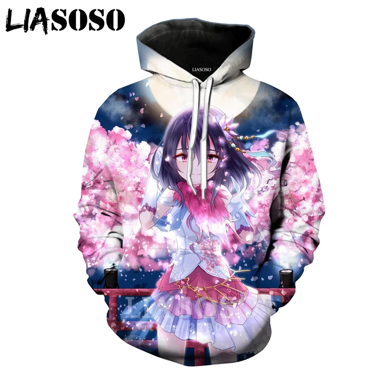 LIASOSO для мужчин женщин Рин Сибуя Толстовка 3D принт идол мастер Золушка Девушка