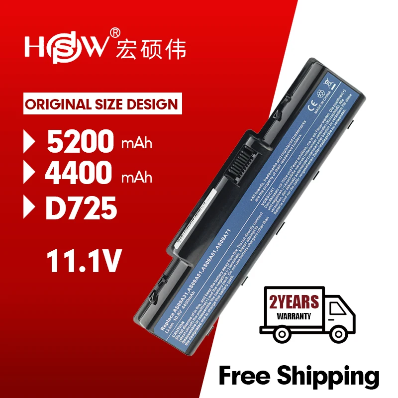 Аккумулятор для ноутбука Acer Aspire 5200 5516 AS09A31 5517 4732Z AS09A41 AS09A51 AS09A61 AS09A71 AS09A75 Emachine D525 D725