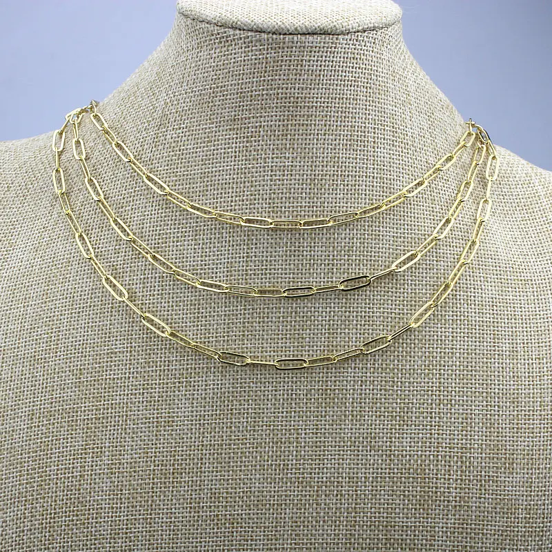 18 дюймов 20 шт./лот модное регулируемое ожерелье с кубическим цирконием простые и