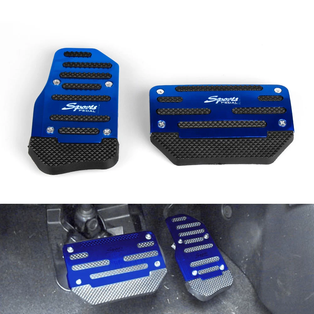 

Non-slip Foot Pedal Pad Cover Universal Car Non-Slip Aluminum Alloy Automatic Gear Brake Accelerator Car Pedals Accessories